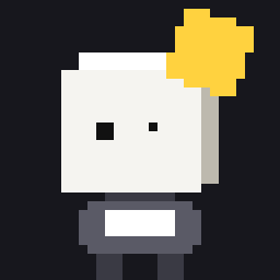 Bit, the mascot, waving: an animation made with the tool
